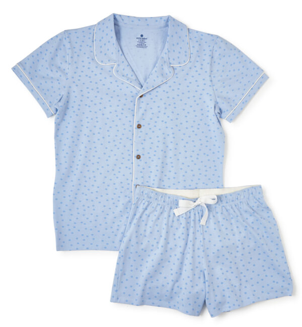 Dames klassieke zomer pyjama met stippen Dames klassieke zomer pyjama met stippen