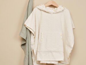 Poncho Badcape Bohemian Garden Poncho's met Print