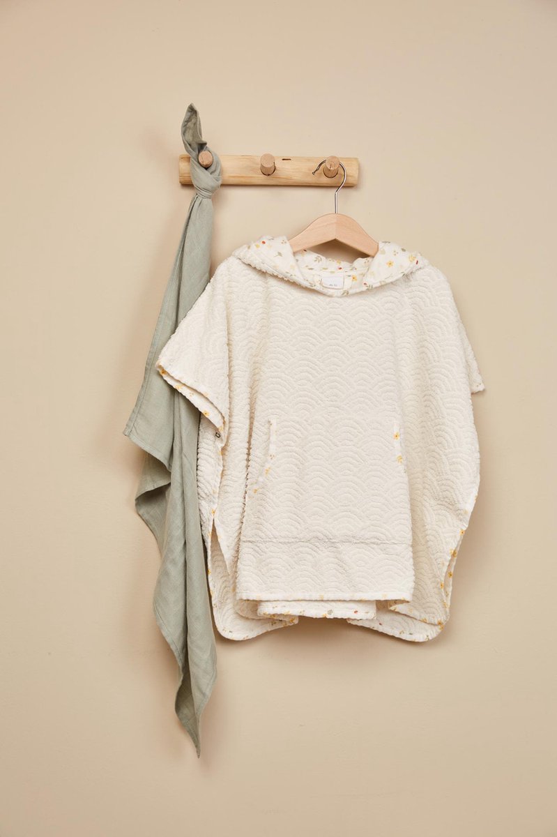 Poncho Badcape Bohemian Garden Poncho's met Print
