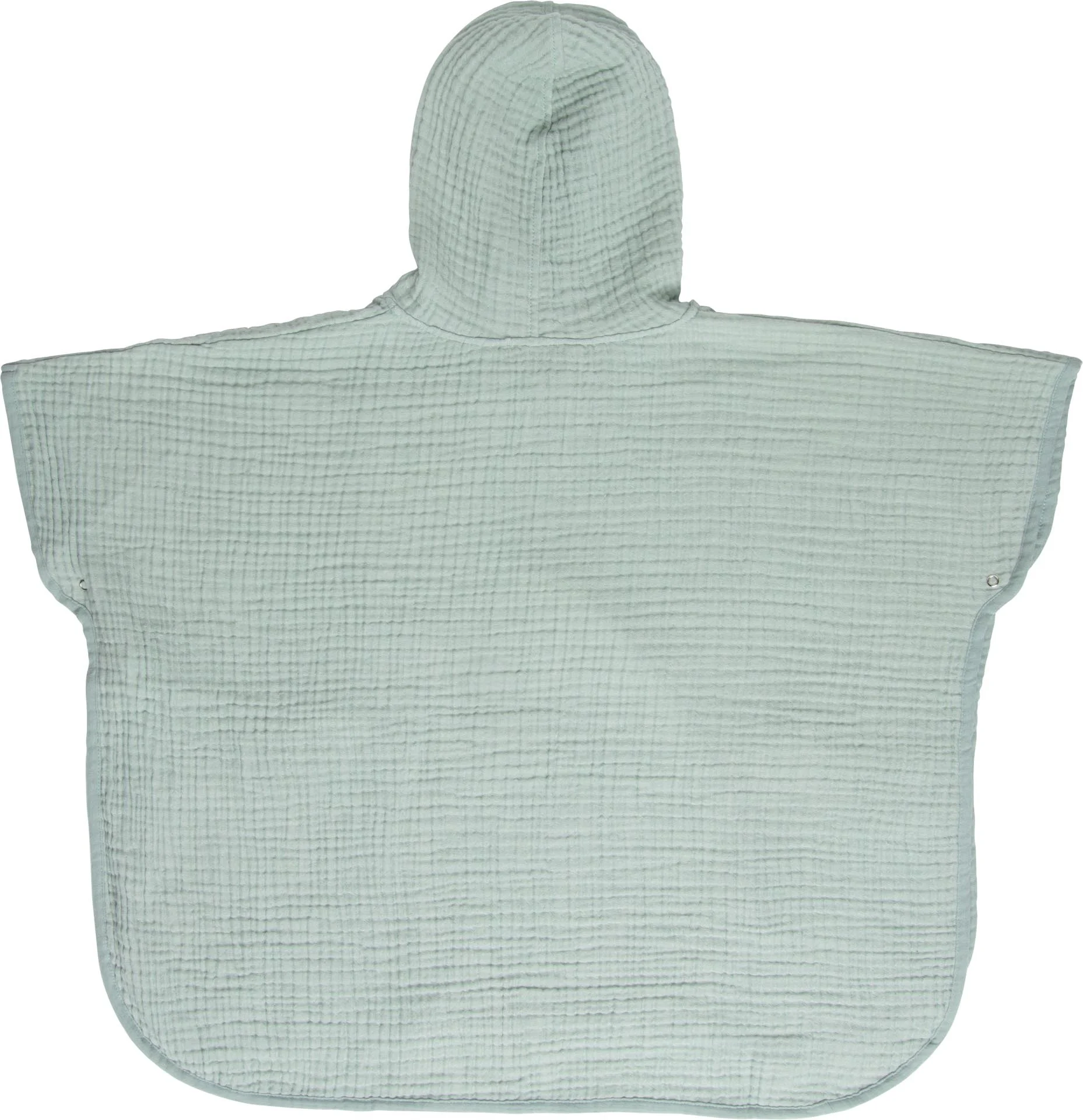 Poncho Badcape Pure Cotton Green. Poncho's met Print